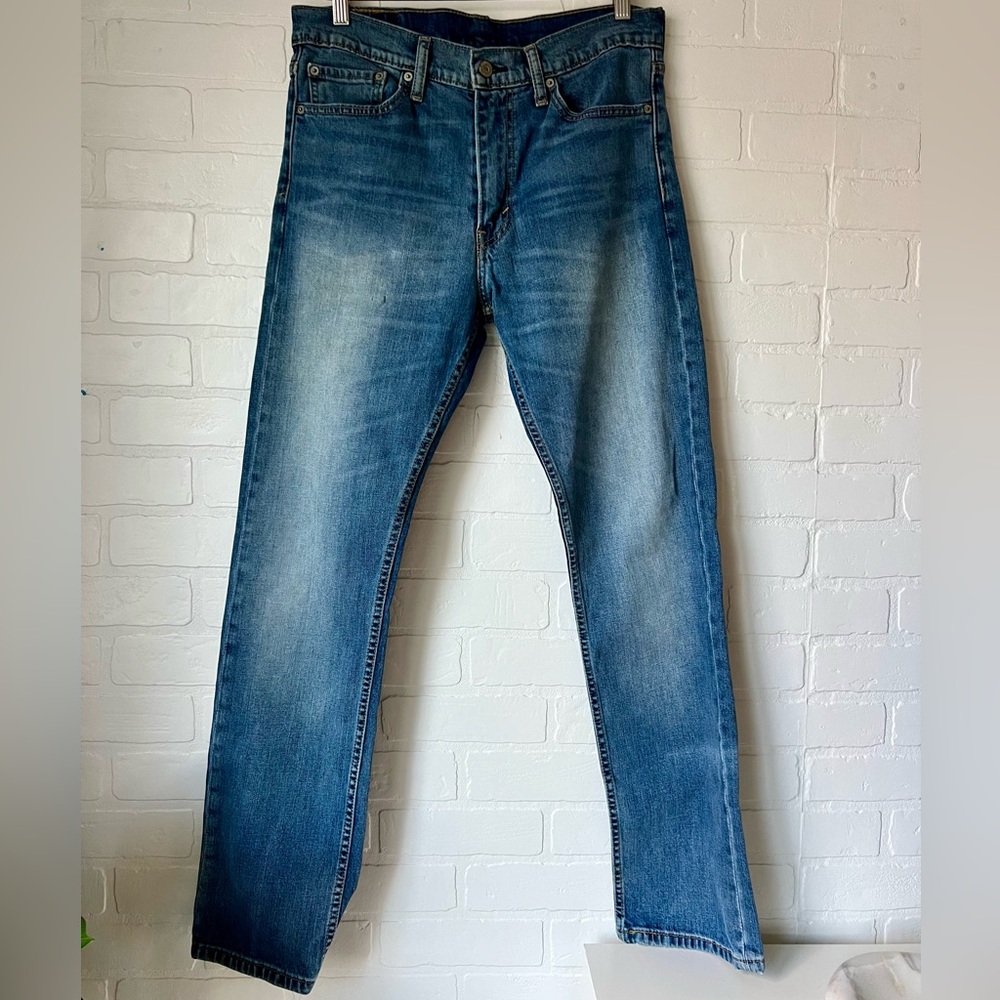 Levi’s 513 Slim Straight Jeans | Blue | 32x32 - Picture 3 of 9